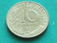Лот: 11891783. Фото: 3. Монета 10 сантим Франция 1980... Коллекционирование, моделизм