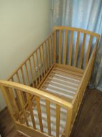 Лот: 14147457. Фото: 3. Кроватка детская из натурального... Мебель