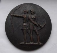 Лот: 4569547. Фото: 2. Плакетка Олимпиада 80. Антиквариат