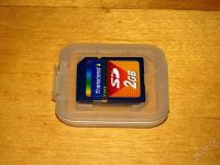 Лот: 157040. Фото: 2. Флеш-карта SD 2 Гб (Transcend). Носители информации