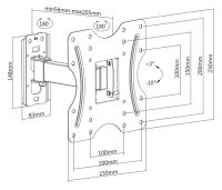 Лот: 14798951. Фото: 3. Кронштейн для LCD/LED и телевизоров... Бытовая техника