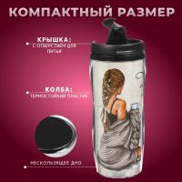 Лот: 24111938. Фото: 2. Термокружка пластик, 0.38 л, Daniks... Посуда, кухонная утварь