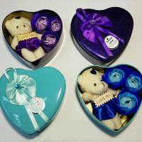 Лот: 13015451. Фото: 2. Мишка в шкатулке + роза мыло... Новый год!
