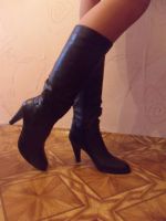 Лот: 3223862. Фото: 3. Женские кожаные сапоги осень-весна... Одежда, обувь, галантерея