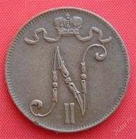 Лот: 1530046. Фото: 2. (№30) 5 пенни 1915 (Великое княжество... Монеты