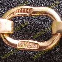 Лот: 23345960. Фото: 5. Золотая цепочка плетение-Двойной...