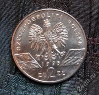 Лот: 815192. Фото: 2. Монета Польша, 2 злотых, 1995... Монеты