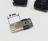 Лот: 17151417. Фото: 3. Разъём штекер micro-USB удлинённый... Красноярск