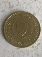 Лот: 16494047. Фото: 2. Кипр 5 центов, 2001 года. Монеты