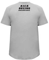 Лот: 3463897. Фото: 2. Футболка серая Kickboxing Krasnoyarsk. Мужская одежда