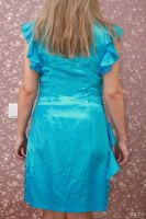 Лот: 8091610. Фото: 4. Платье атласное бирюзовое. Красноярск