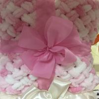 Лот: 12046789. Фото: 2. Плед детский вязанный. Домашний текстиль