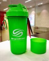 Лот: 9977996. Фото: 2. Шейкер SmartShake Slim neon green... Спортивные товары