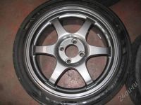 Лот: 1181865. Фото: 2. 16" 4х100 7j et+42 bridgestone... Шины, Диски