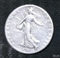 Лот: 13236829. Фото: 2. Франция. 1915 год. Серебро. Монеты
