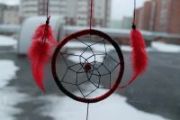 Лот: 4777689. Фото: 3. ловец снов красно черный. Сувениры, подарки