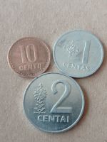Лот: 24908361. Фото: 2. 1,2,10 сенти 1991 г. Литва. Один... Монеты