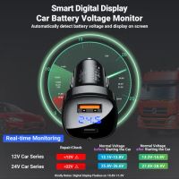 Лот: 21437871. Фото: 9. Автозарядка ACEFAST B4 66W USB-C...