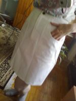 Лот: 8310431. Фото: 2. белая джинсовая юбка. Женская одежда