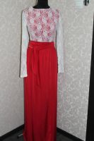 Лот: 6244939. Фото: 2. платье в пол,верх белый,низ красный... Женская одежда