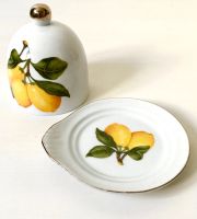 Лот: 4010357. Фото: 13. 🍋 Лимонница фарфоровая с вилочкой...