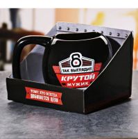 Лот: 12316206. Фото: 4. Кружка гиря "Крутой мужик". Красноярск