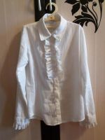Лот: 9476881. Фото: 2. Белая блузка (блуза) для девочки. Одежда и аксессуары