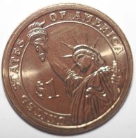 Лот: 8755571. Фото: 2. 1 доллар 2007 год. 1-ый президент... Монеты
