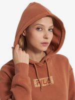 Лот: 25410681. Фото: 6. Худи женское оверсайз FILA, Коричневый