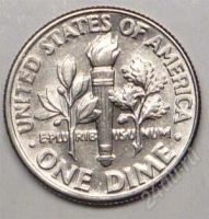 Лот: 1569028. Фото: 2. США. 10 цент 1990г. (1-3). Монеты