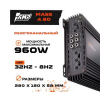 Лот: 20009772. Фото: 2. Усилитель мощности AMP MASS 4... Автозвук