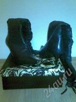 Лот: 185987. Фото: 2. новые зимние сапоги-ботфорты кожа... Женская обувь