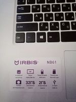 Лот: 14420846. Фото: 2. Нэтбук irbis nb 61. Компьютеры, ноутбуки, планшеты