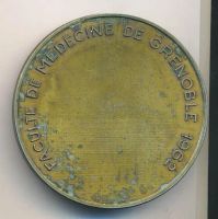 Лот: 20671636. Фото: 2. Франция Медаль 1962 Университет... Значки, медали, жетоны