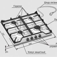 Лот: 11035986. Фото: 3. Варочная панель газовая Gefest... Бытовая техника