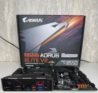 Лот: 25821469. Фото: 3. Gigabyte b550 Aorus elite v2. Компьютеры, оргтехника, канцтовары