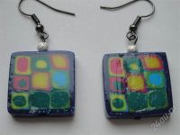 Лот: 574443. Фото: 2. Изделия из полимерной глины,серьги... Ювелирные изделия, бижутерия, часы