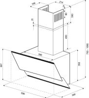 Лот: 24895714. Фото: 8. Вытяжка наклонная Krona Irma 600...