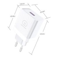 Лот: 25794808. Фото: 3. СЗУ WUW T-95 1*USB-A QC3.0 18W... Смартфоны, связь, навигация