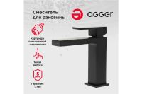 Лот: 24312179. Фото: 5. Смеситель для раковины AGGER Great