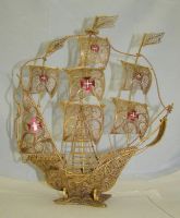 Лот: 18941095. Фото: 2. Сувенир винтажный большой Парусник... Антиквариат