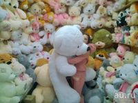 Лот: 8421537. Фото: 2. Большой плюшевый мишка 120см. Сувениры, подарки