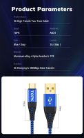 Лот: 16234876. Фото: 2. Кабель Micro usb TOPK, QC 3.0... Аксессуары
