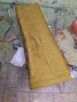 Лот: 15118093. Фото: 2. Ткань на шторы цвет золото. Домашний текстиль