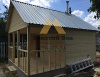 Лот: 15212076. Фото: 2. Каркасная баня 3х4 с террасой... Срубы и конструкции