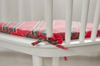 Лот: 24007809. Фото: 3. Подушка на стул Linen Way Красная... Домашний быт