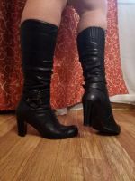 Лот: 10217878. Фото: 3. Сапоги р.37 черные демисезонные. Одежда, обувь, галантерея