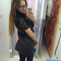 Лот: 7398895. Фото: 3. Жилетка с меховым воротником новая... Одежда, обувь, галантерея