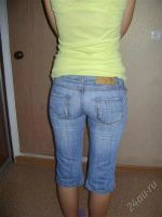 Лот: 2947606. Фото: 3. Бриджи джинсовые Reserved 44-46р... Одежда, обувь, галантерея