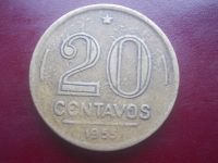 Лот: 11483386. Фото: 2. Бразилия 20 сентаво 1953 год. Монеты